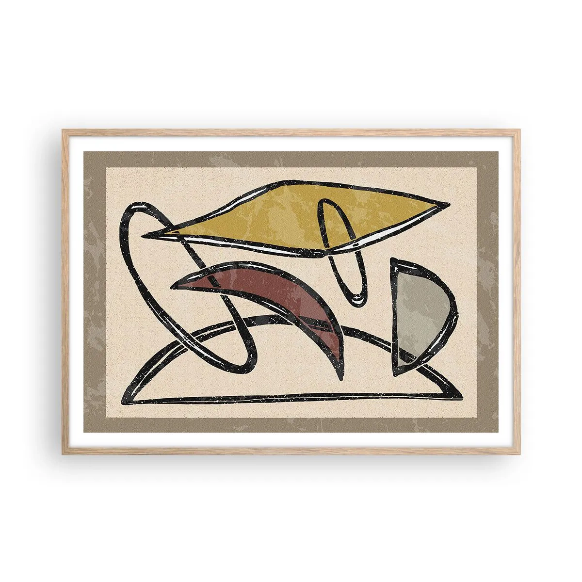 Affiche dans un chêne clair - Poster - Verticales et horizontales - 100x70 cm