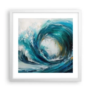 Affiche dans un cadre blanc - Poster - Portail maritime - 40x40 cm