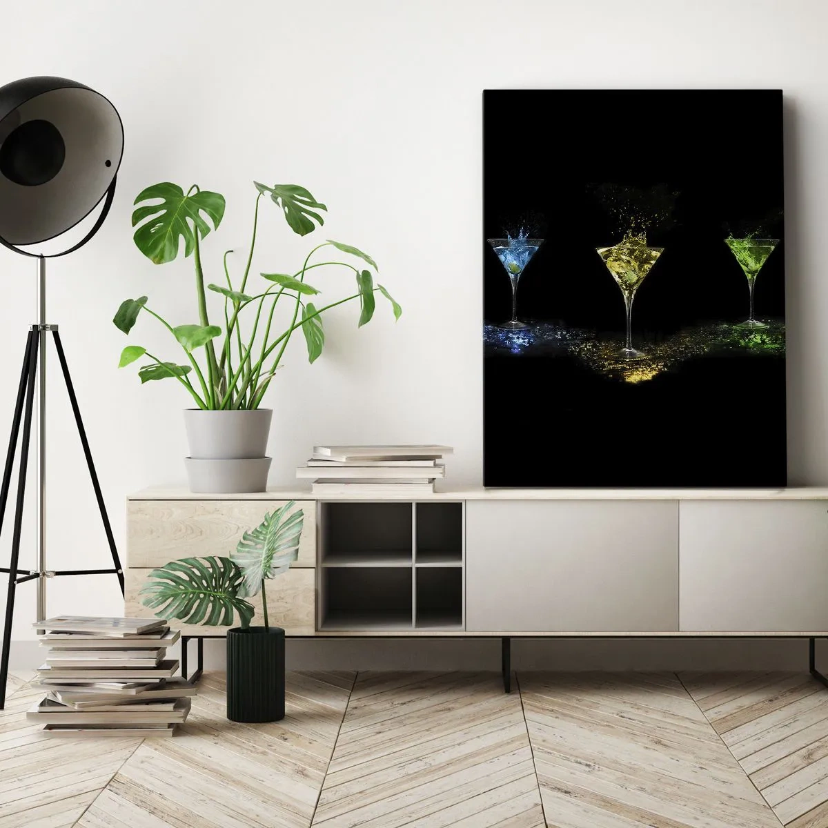 Impression sur toile - Image sur toile - Couleurs de joie en verre de cristal - 45x80 cm
