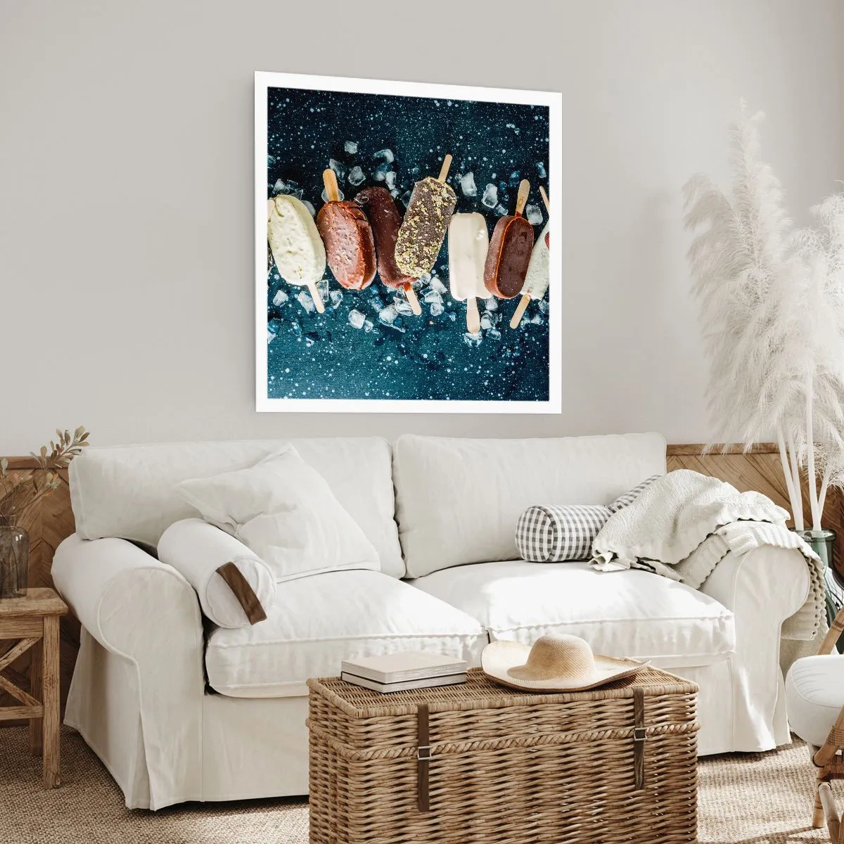 Affiche - Poster - Le goût de l'été chaud - 40x40 cm