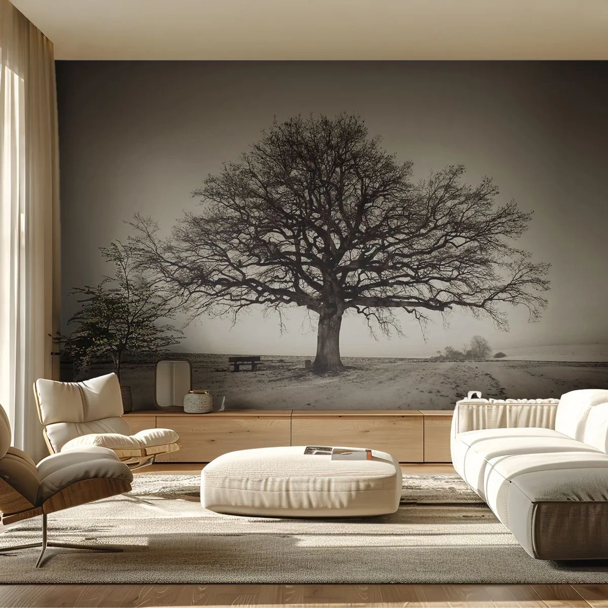 Papier Peint Photo Standard Eco - D'ici à l'éternité - Paysage, Arbre, Nature - 400x280 cm