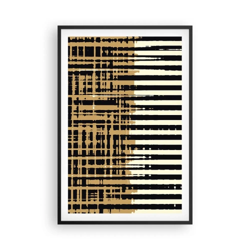Affiche dans un cadre noir - Poster - Abstraction architecturale - 61x91 cm