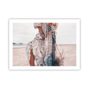 Affiche - Poster - Enfant de fleur en route - 70x50 cm