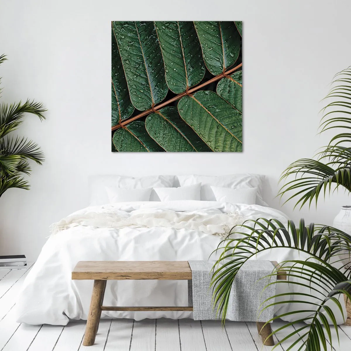 Impression sur toile - Image sur toile - Au rythme de la verdure - 60x60 cm