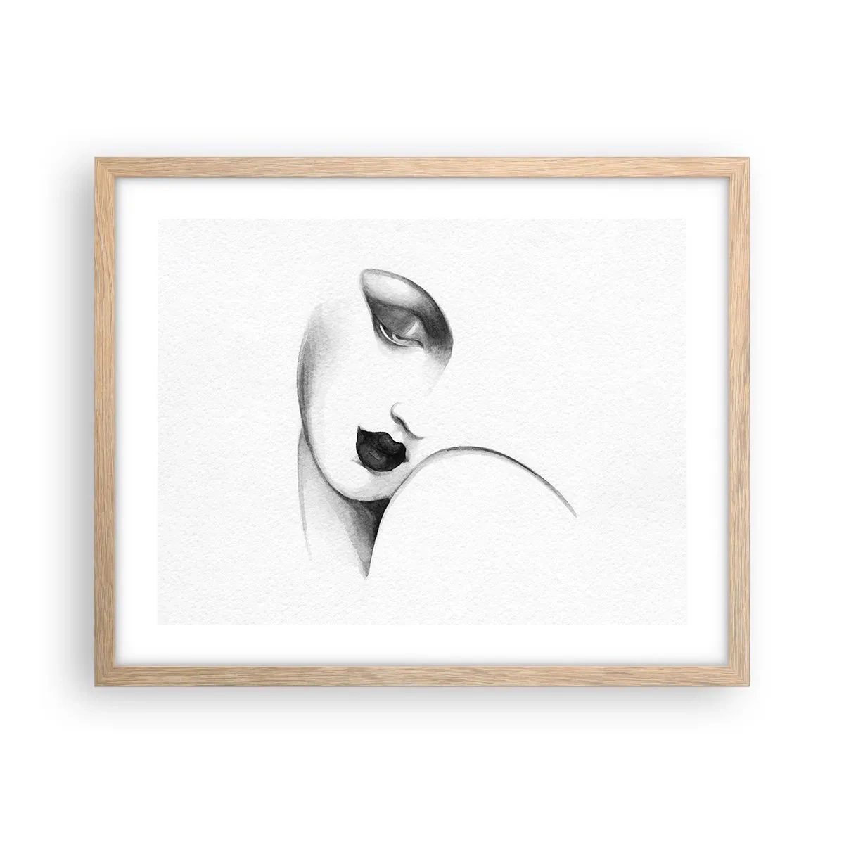 Affiche dans un chêne clair - Poster - Dans le style de Lempicka - 50x40 cm