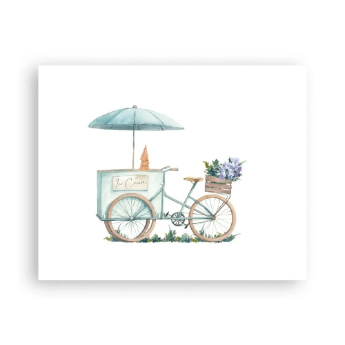 Affiche - Poster - Doux souvenir d'été - 50x40 cm