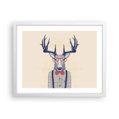 Affiche dans un cadre blanc - Poster - Une extravagance amusante - 50x40 cm