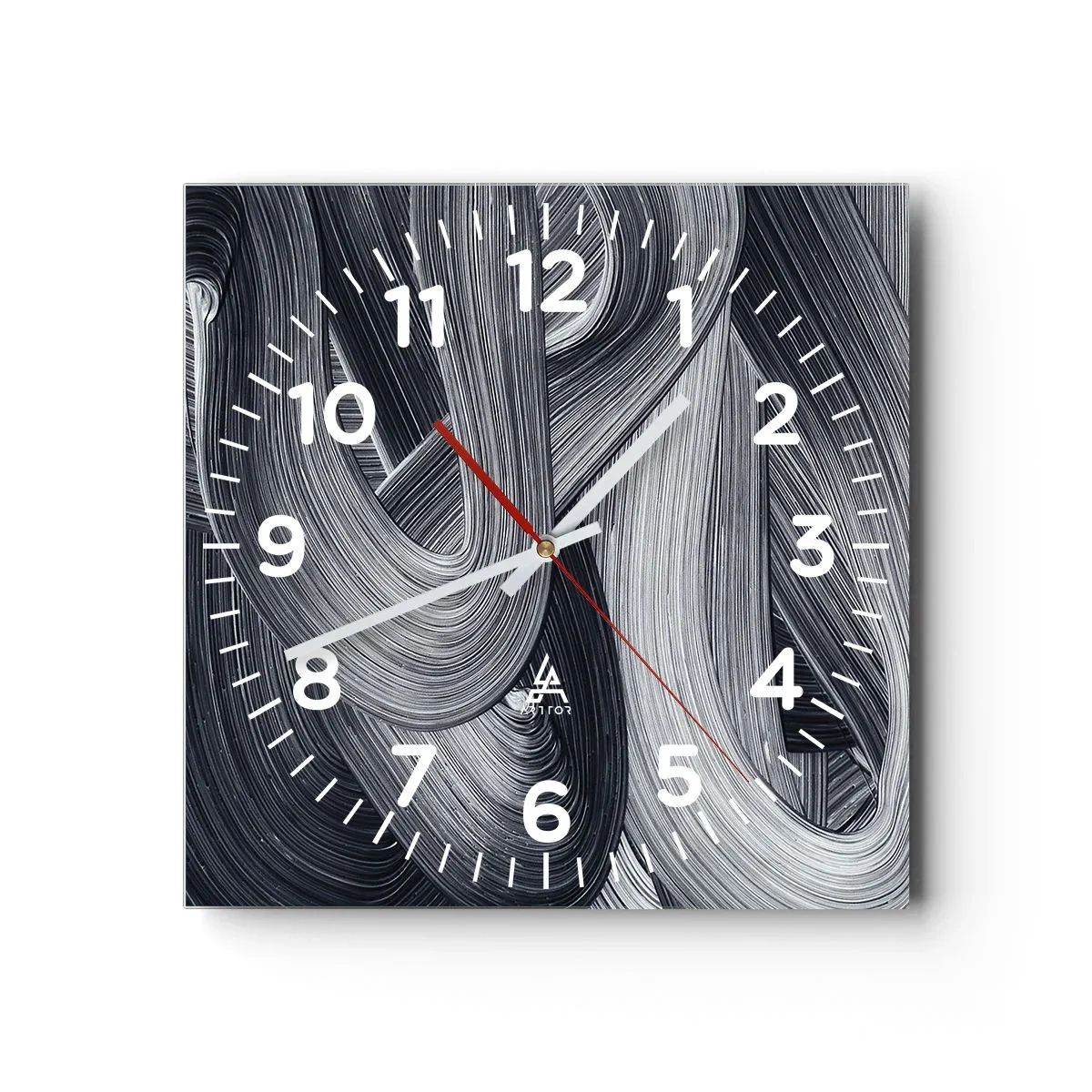 Horloge murale - Pendule murale - La fluidité de la réalité - 40x40 cm