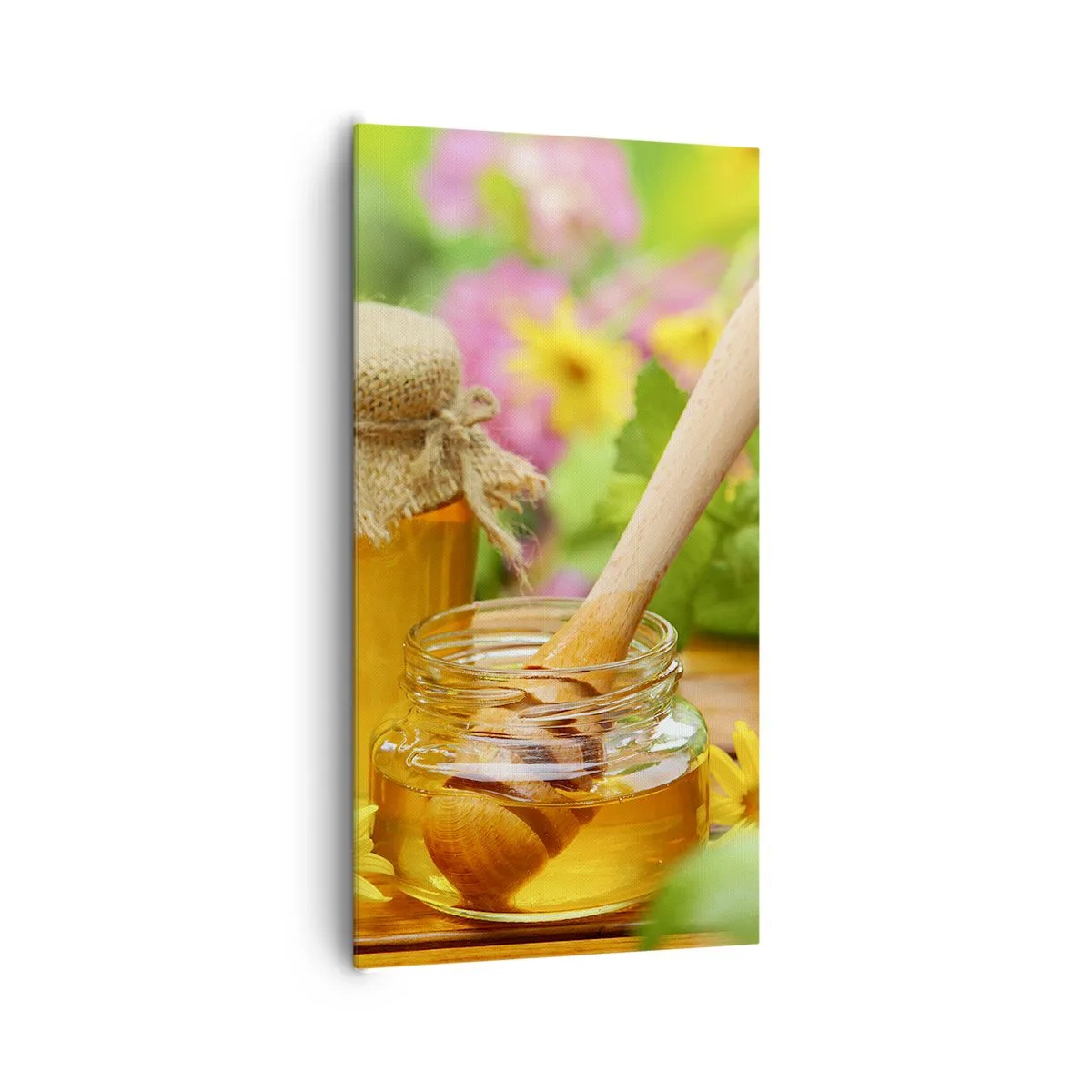 Impression sur toile - Image sur toile - Doux et fleuri - 65x120 cm