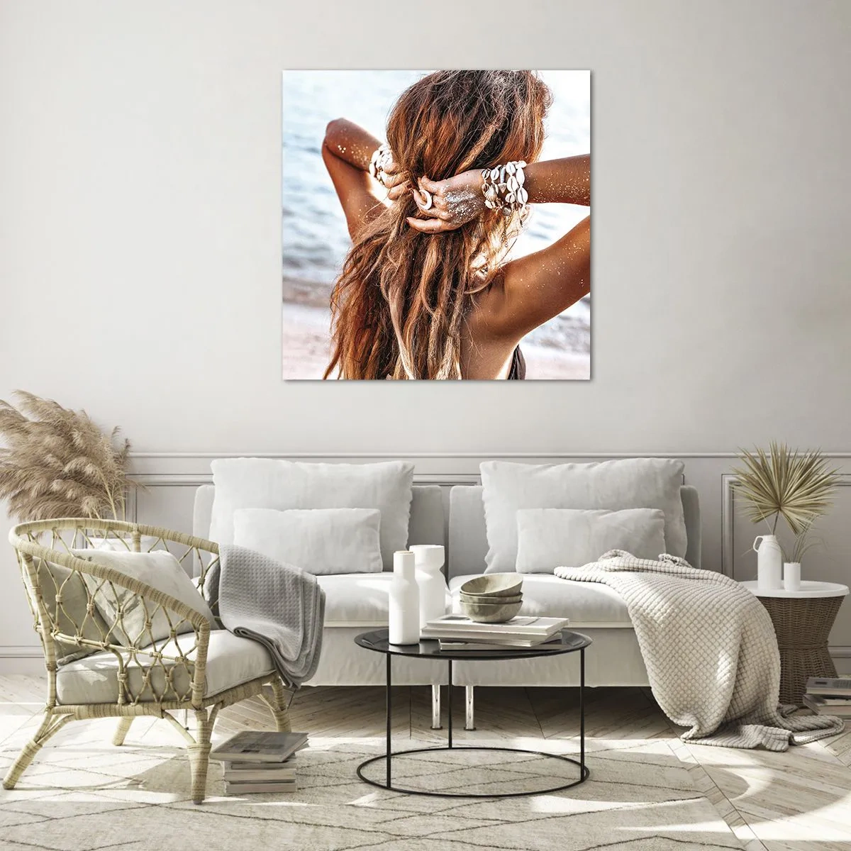 Impression sur verre - Image sur verre - La soeur de l'eau et du soleil - 70x70 cm