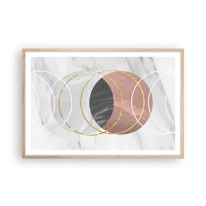 Affiche dans un chêne clair - Poster - Musique des sphères - 91x61 cm