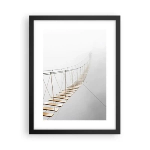 Affiche dans un cadre noir - Poster - Où cela va-t-il te mener? - 30x40 cm
