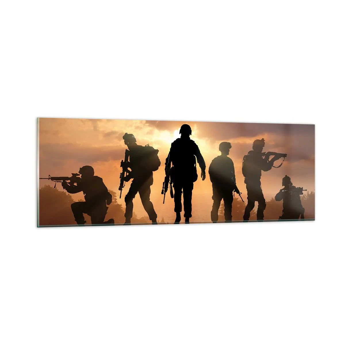 Impression sur verre - Image sur verre - Brothers in arms - 90x30 cm