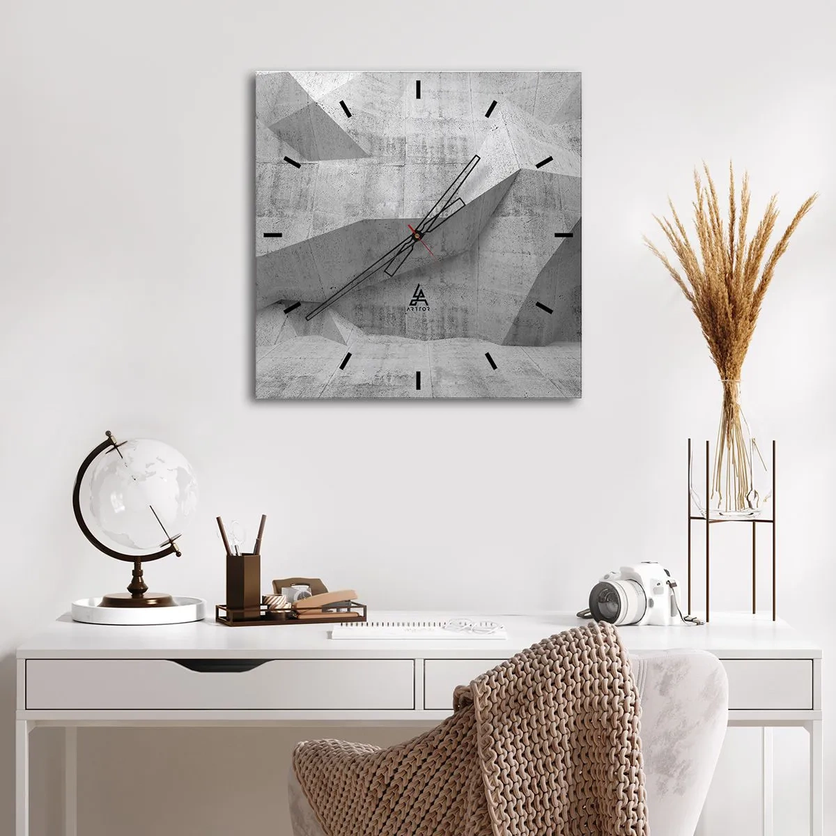 Horloge murale - Pendule murale - Un vrai challenge - 40x40 cm