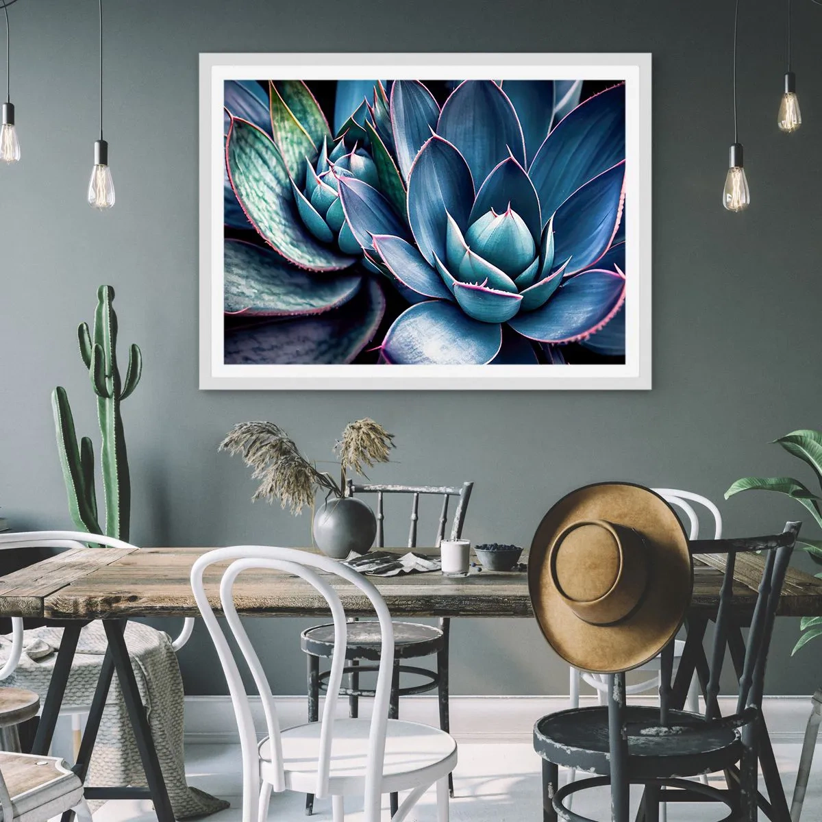 Affiche dans un cadre blanc - Poster - Force vital - 100x70 cm