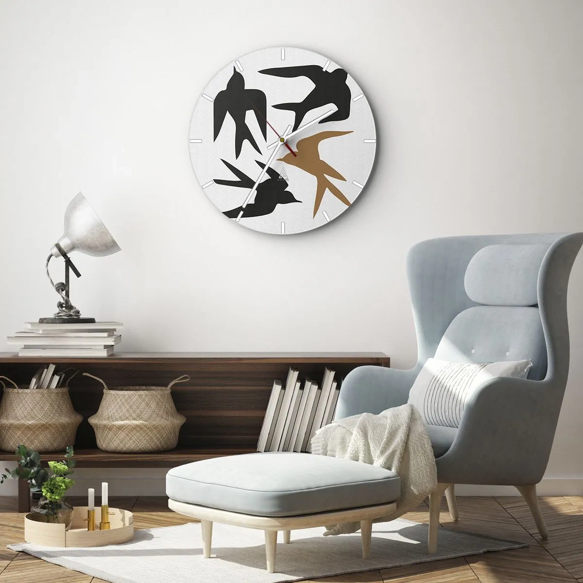 Horloge murale - Pendule murale - Avaler du plaisir - 40x40 cm