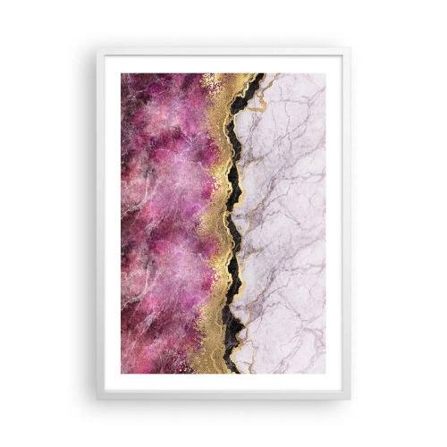 Affiche dans un cadre blanc - Poster - À la frontière - 50x70 cm