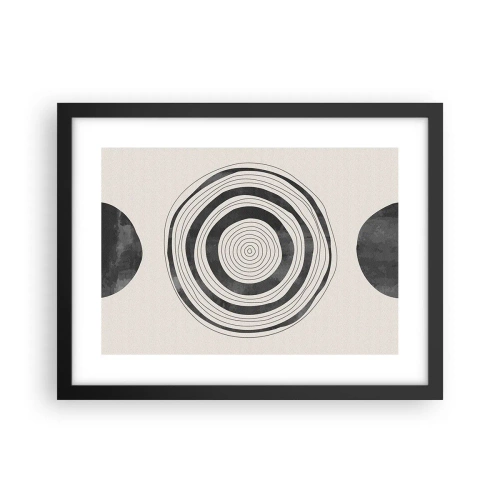 Affiche dans un cadre noir - Poster - Ce qui est important c'est ce qu'il y a entre les deux - 40x30 cm