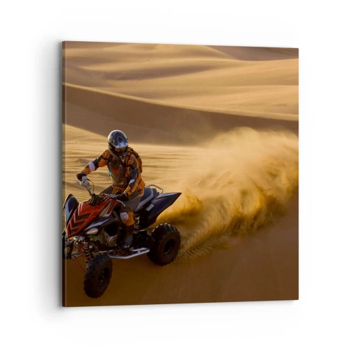 Impression sur toile - Image sur toile - Sur les vagues de sable - 70x70 cm