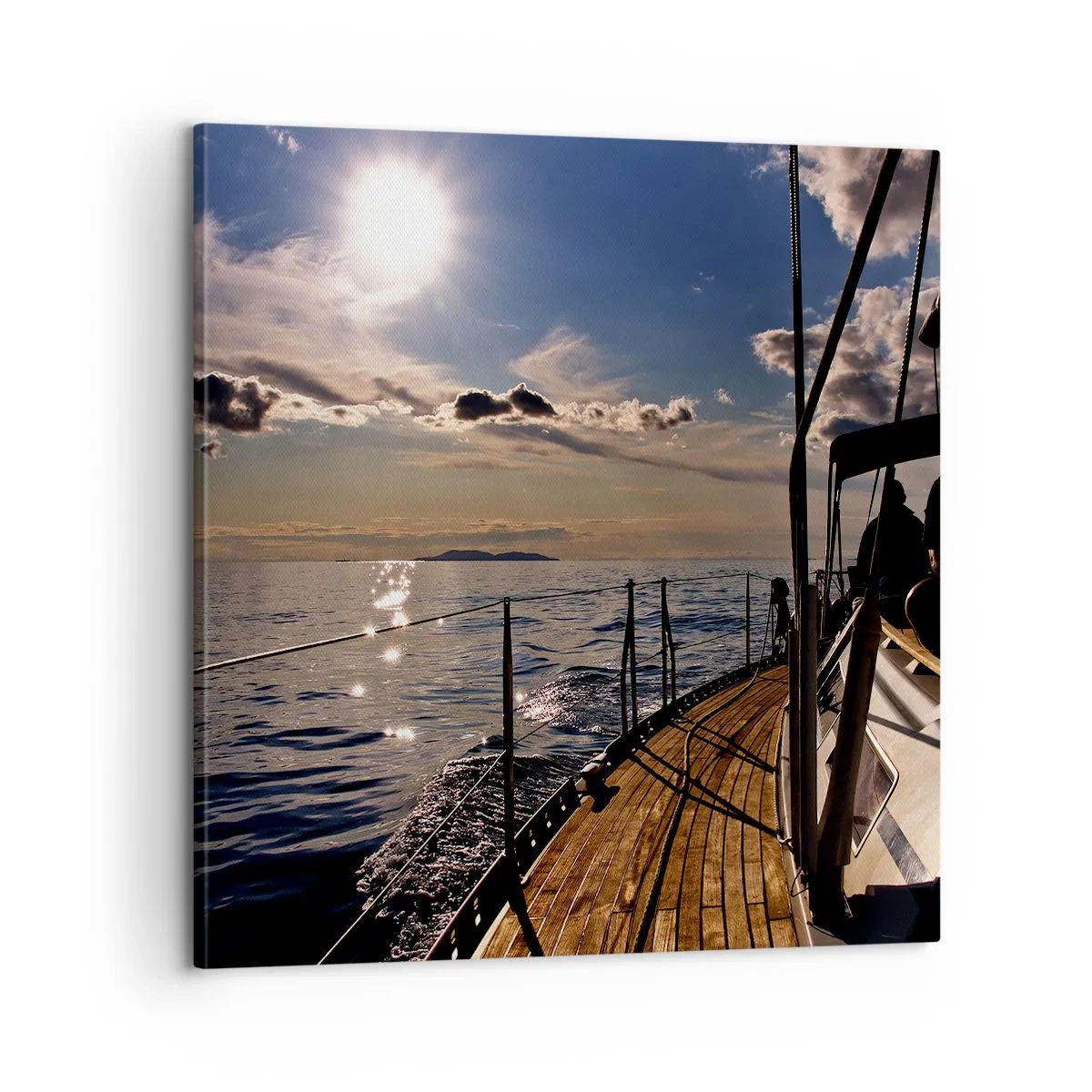 Impression sur toile - Image sur toile - Naviguer vers le soleil - 60x60 cm