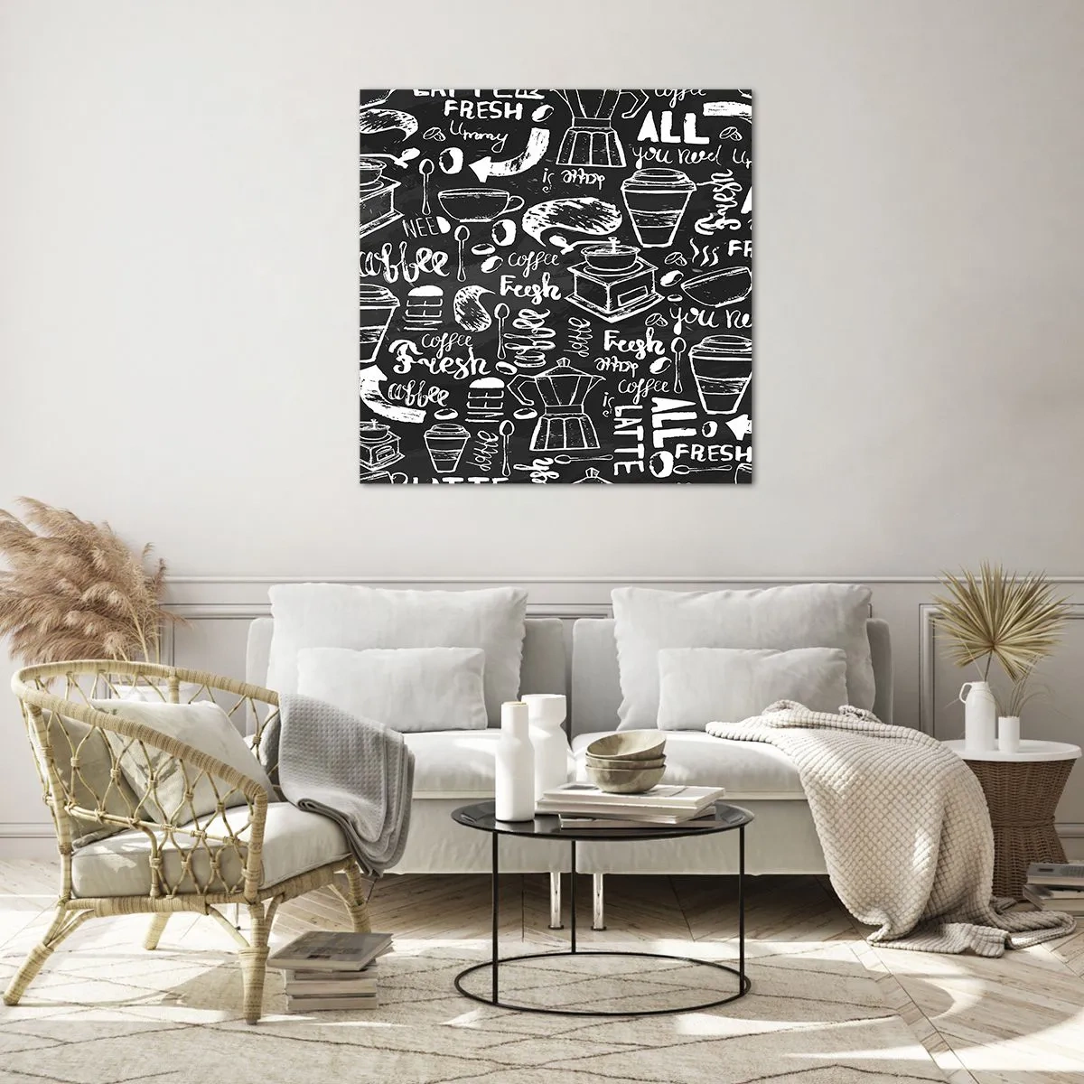 Impression sur verre - Image sur verre - Tout ce dont tu as besoin c'est… - 40x40 cm
