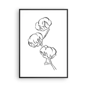 Affiche dans un cadre noir - Poster - Duvet de coton - 70x100 cm