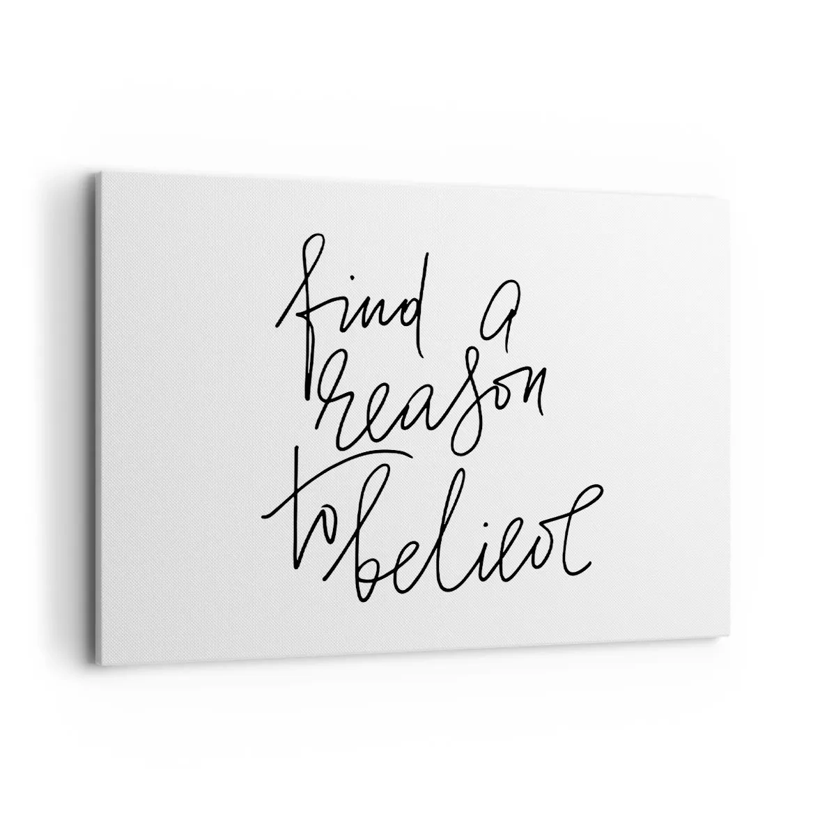 Impression sur toile - Image sur toile - Une citation motivante dans un style minimaliste - 100x70cm - C'est possible - Décoration murale moderne pour le salon et la chambre ARTTOR