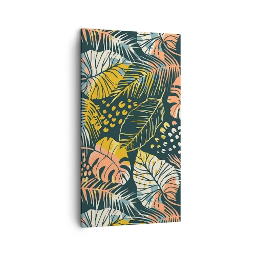 Impression sur toile - Image sur toile - Fantaisie feuillue - 45x80 cm