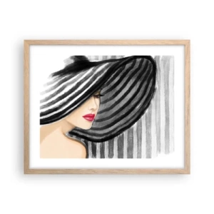 Affiche dans un chêne clair - Poster - Où te chercher ? - 50x40 cm