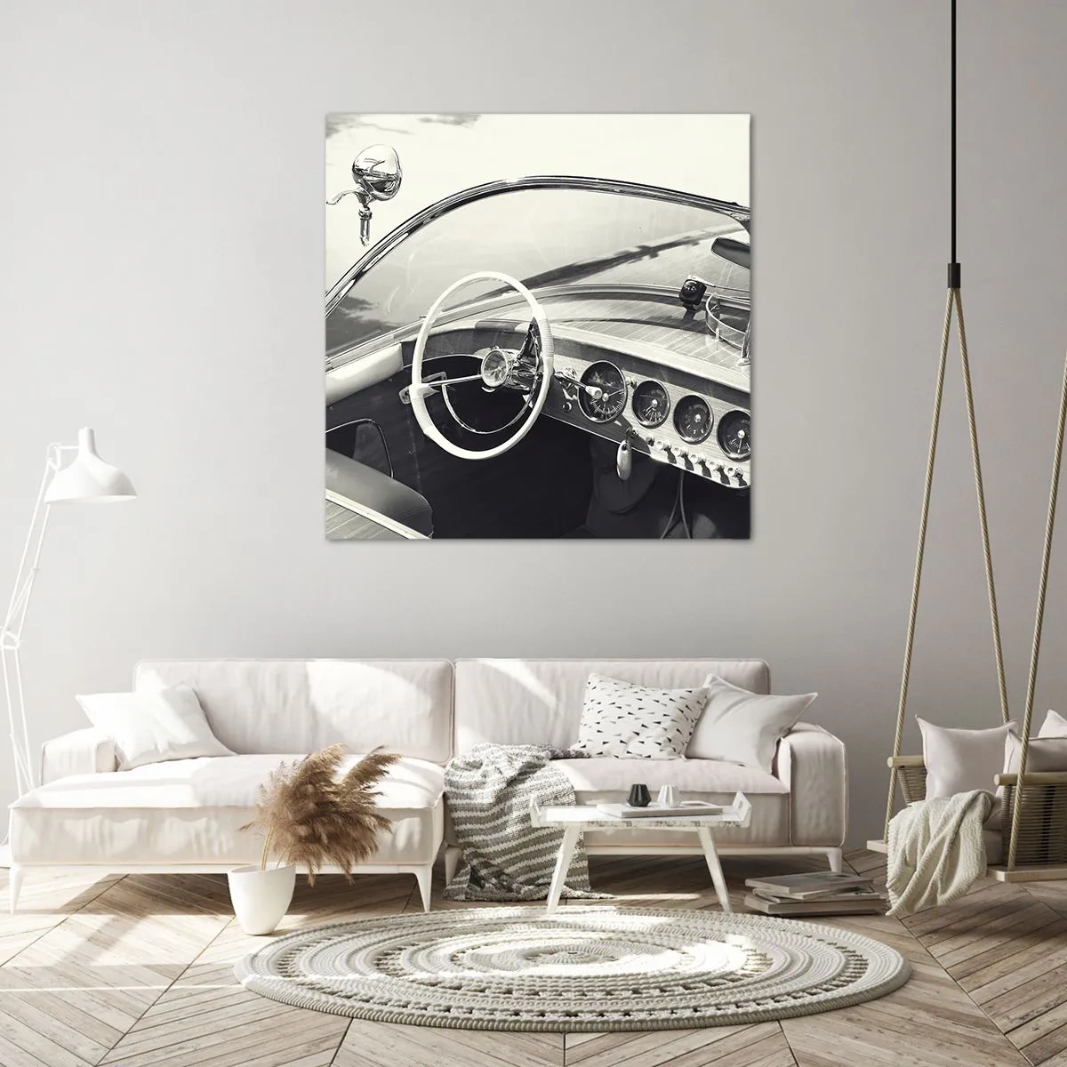 Impression sur toile - Image sur toile - Temps pour riche - 50x50 cm