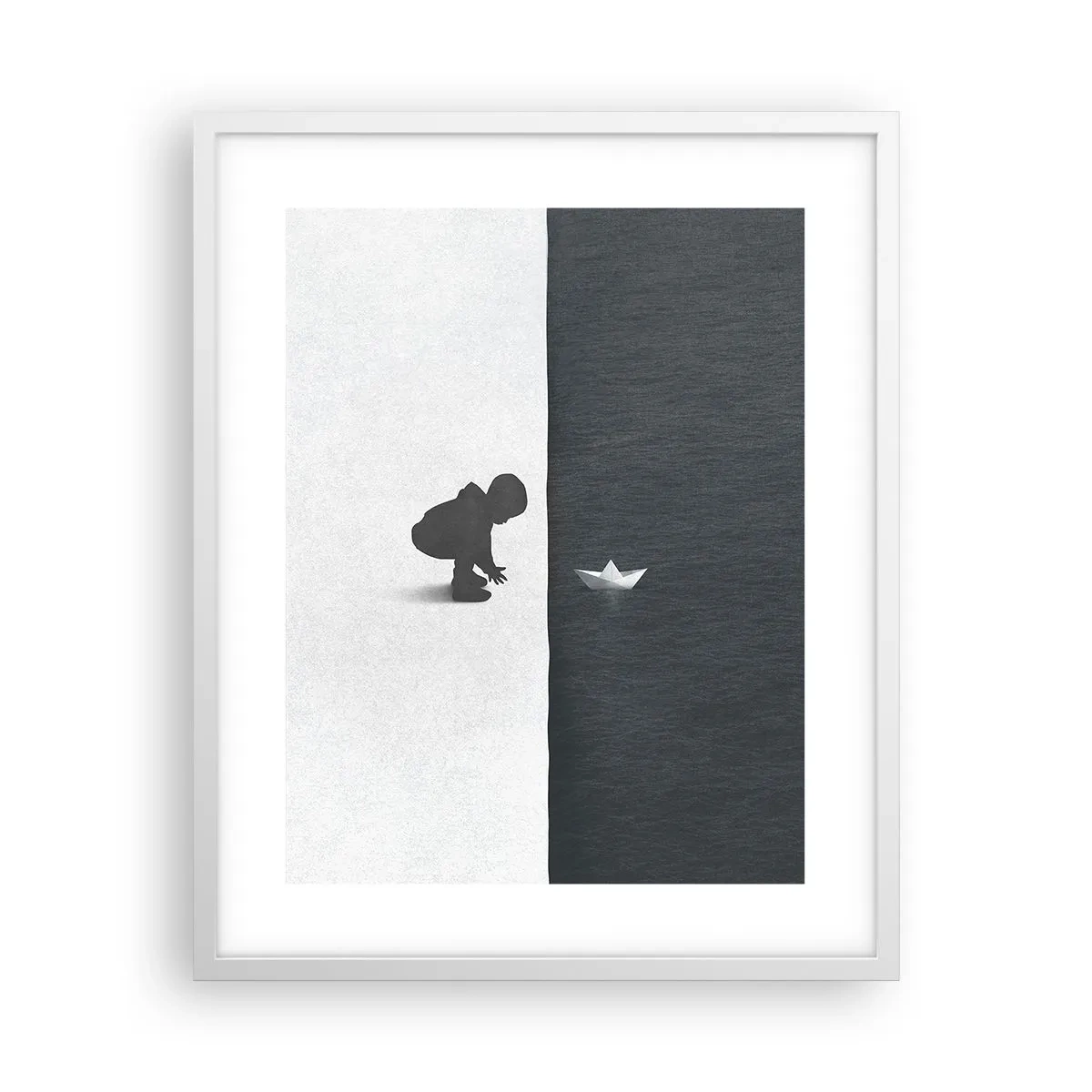 Affiche dans un cadre blanc - Poster - Grande expédition - 40x50 cm