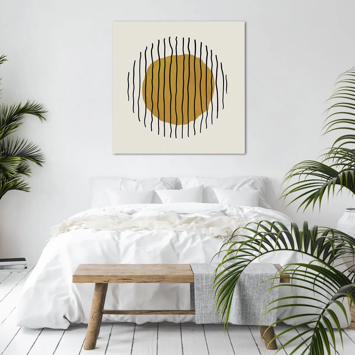 Impression sur toile - Image sur toile - Abstraction tremblante de chaleur - 30x30 cm