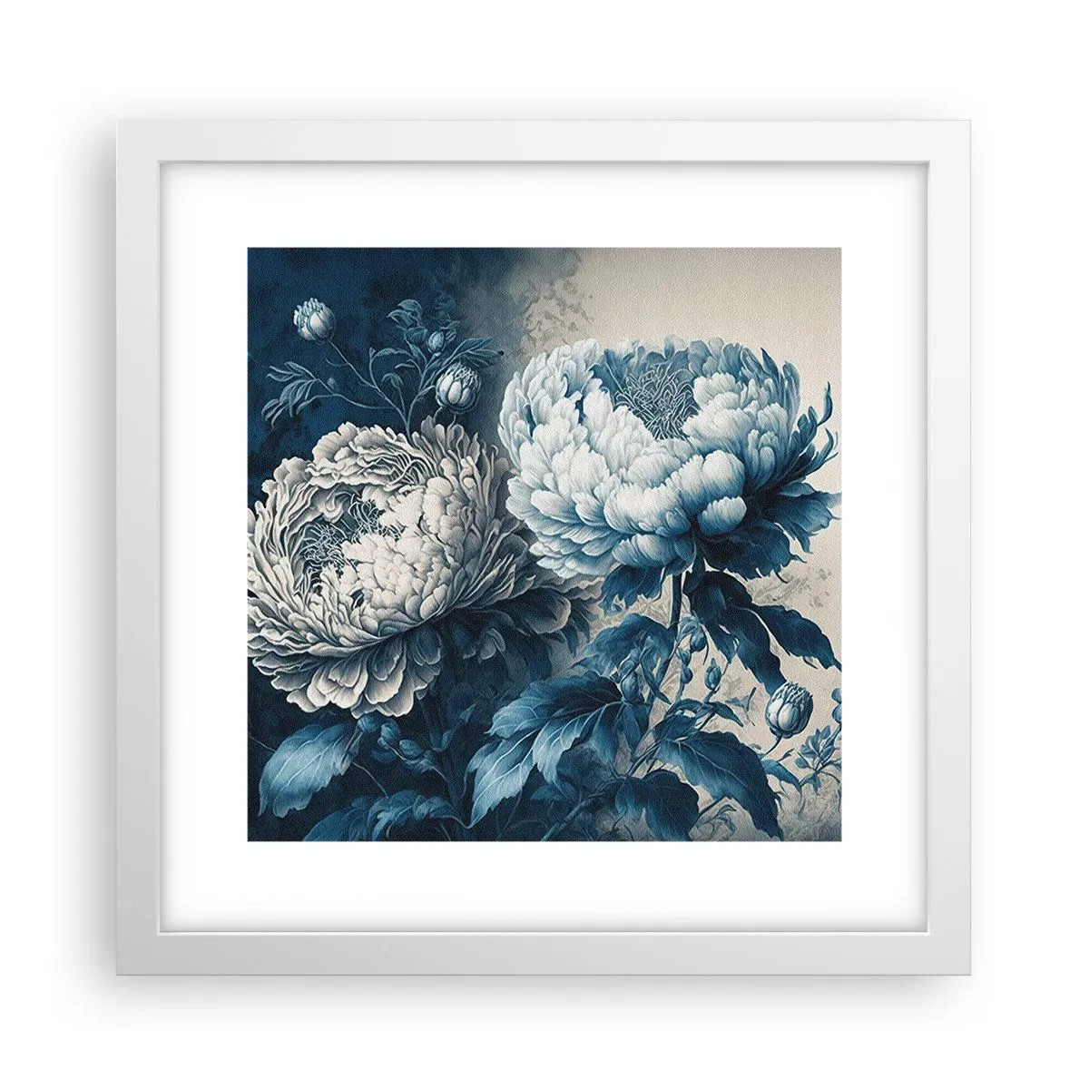 Affiche dans un cadre blanc - Poster - Paire assortie - 30x30 cm