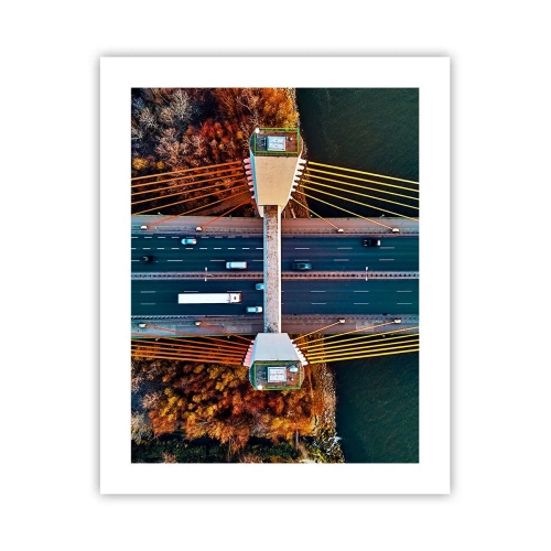 Affiche - Poster - Au dessus de l'eau et de la forêt - 40x50 cm