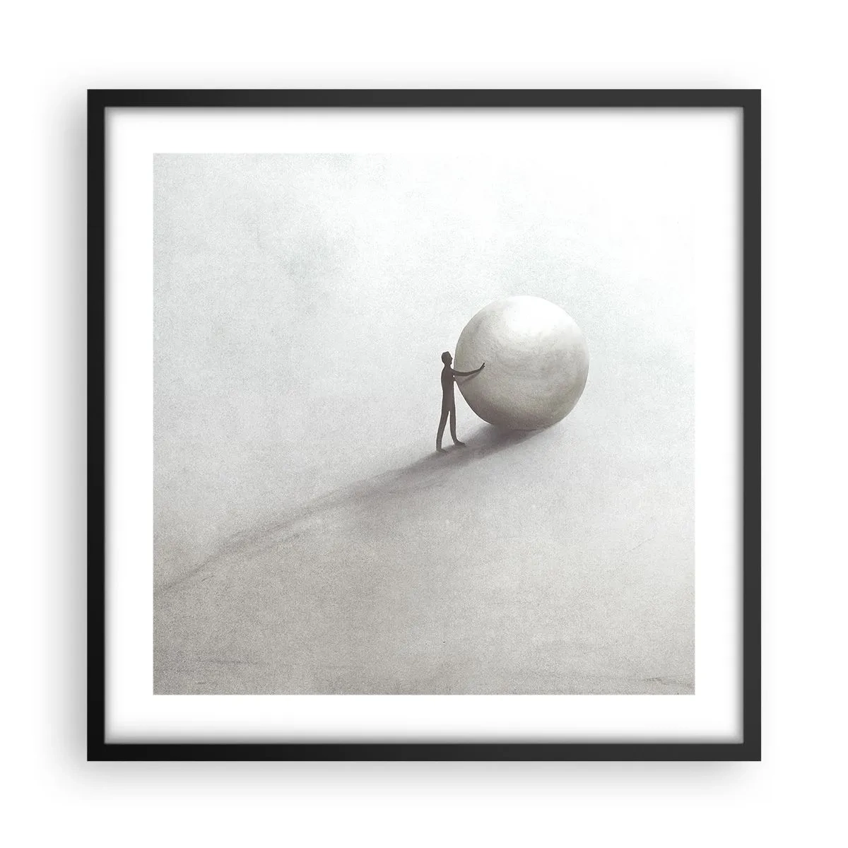 Affiche dans un cadre noir - Poster - Jeu de la vie - 50x50 cm