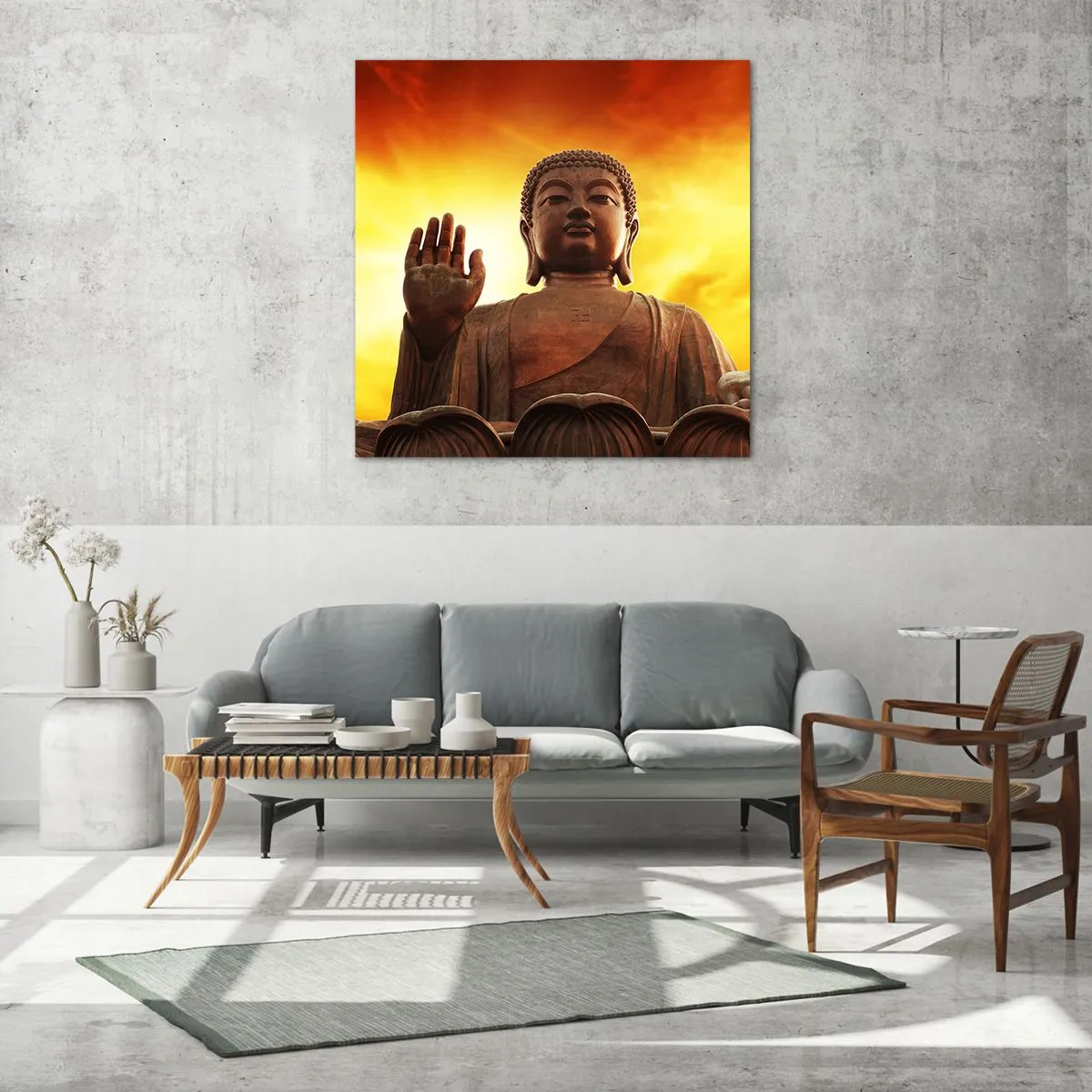 Impression sur verre - Image sur verre - La paix du monde - 40x40 cm