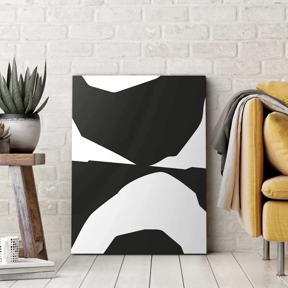 Impression sur toile - Image sur toile - Positif négatif - 45x80 cm