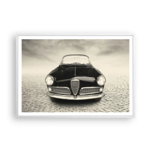 Affiche dans un cadre blanc - Poster - Et alors! Tu ne m'aime pas? - 100x70 cm