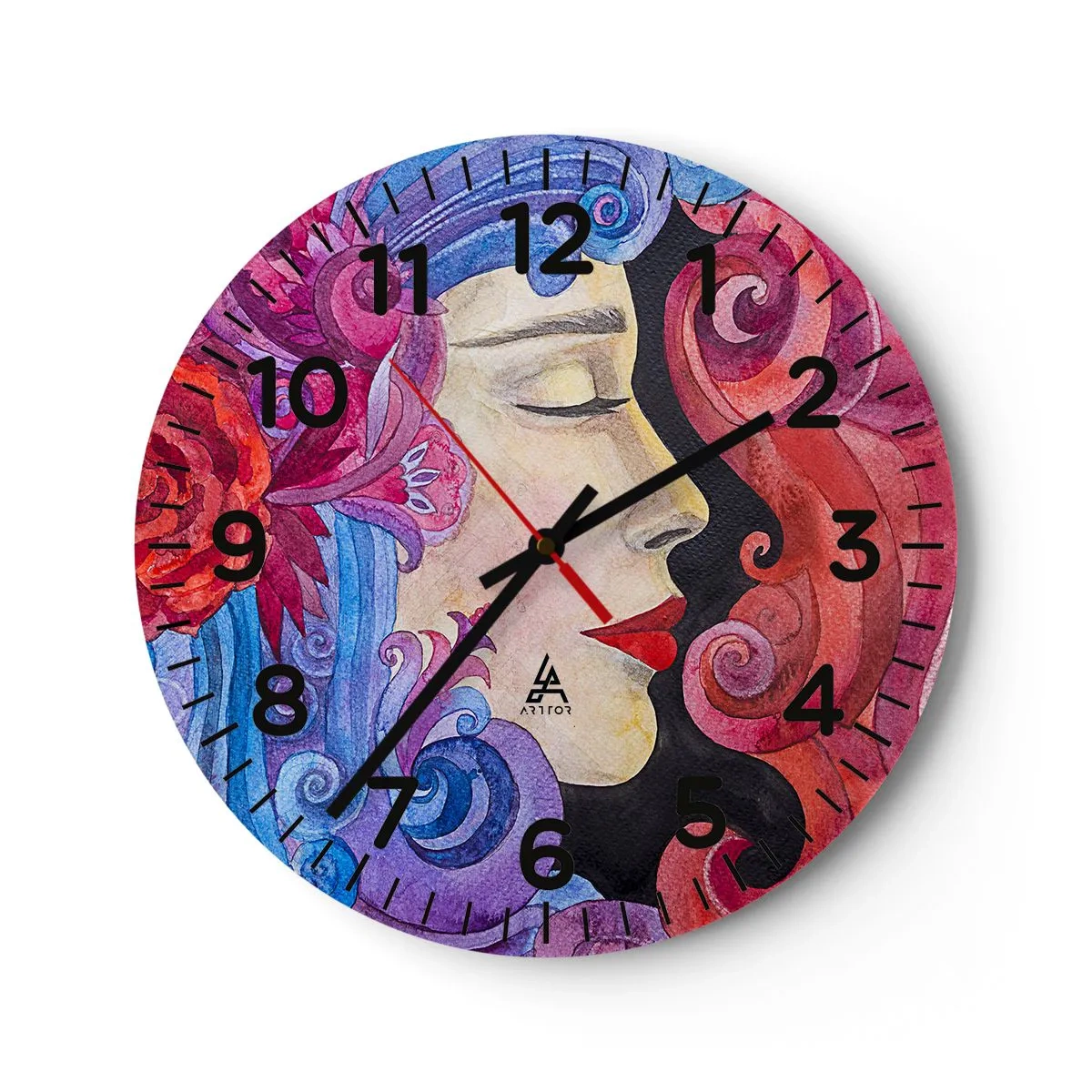 Horloge murale - Pendule murale - L'Art Nouveau est toujours vivant - 40x40 cm