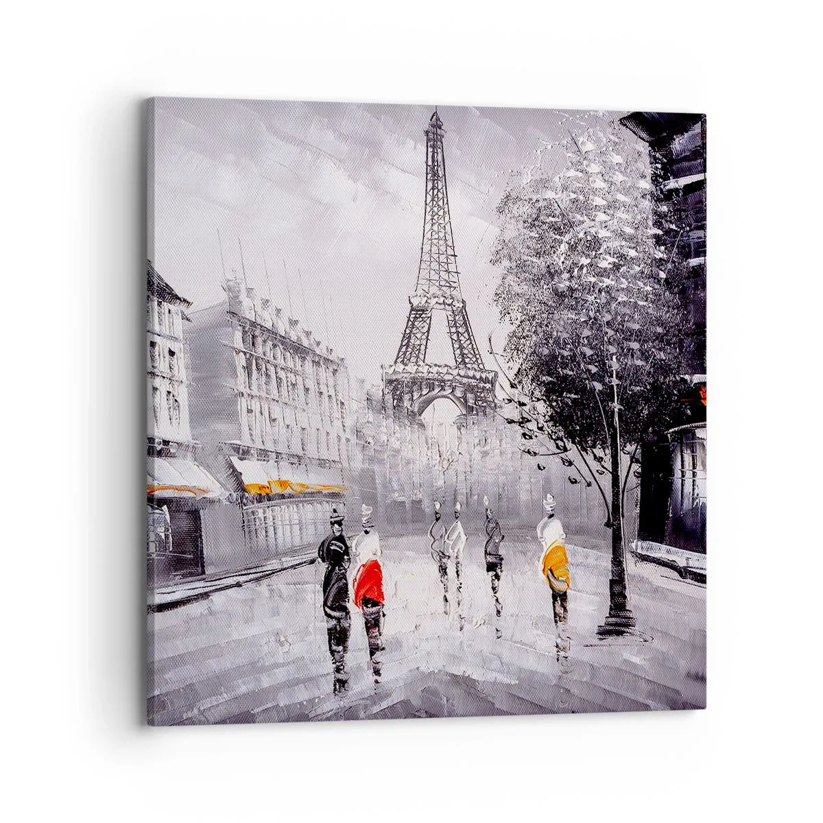 Impression sur toile - Image sur toile - Balade parisienne - 70x70 cm