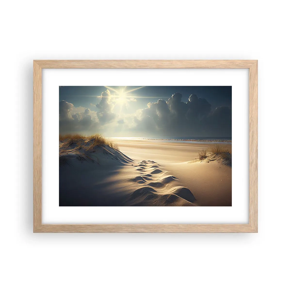 Affiche dans un chêne clair - Poster - Un paysage apaisant - 40x30 cm