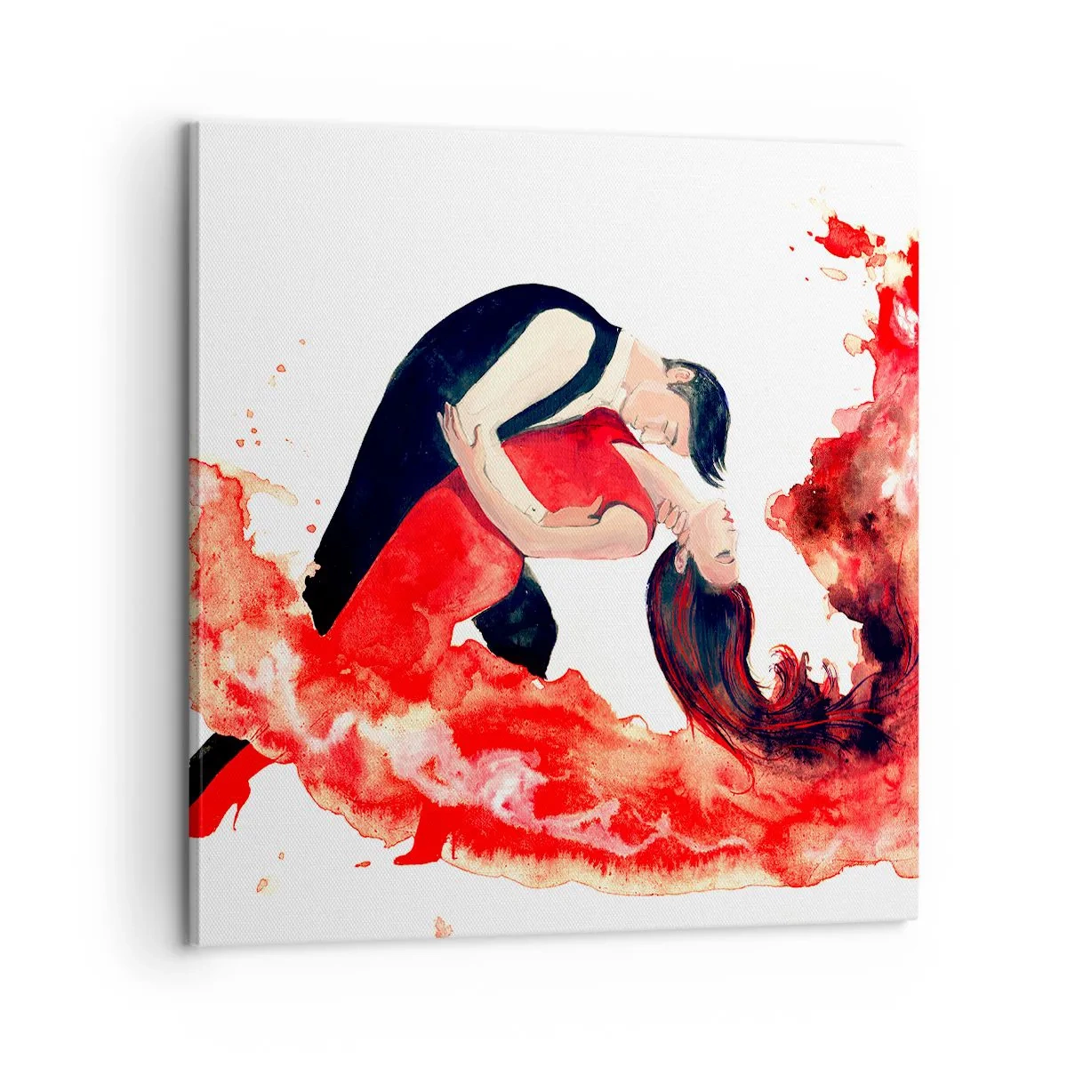Impression sur toile - Image sur toile - Tango - une vague sensuelle - 60x60 cm