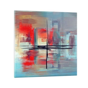 Impression sur verre - Image sur verre - Un paysage dans une dimension inconnue - 70x70 cm