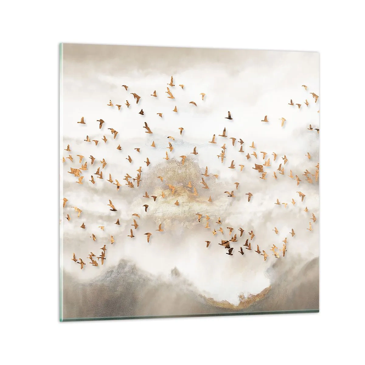 Impression sur verre - Image sur verre - Il est l'heure… - 70x70 cm