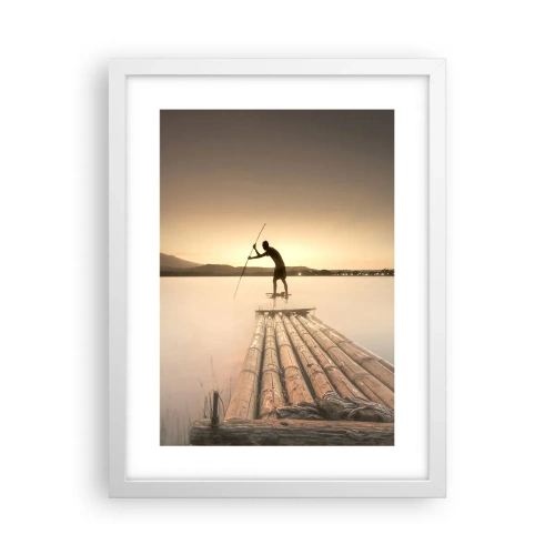 Affiche dans un cadre blanc - Poster - Avant la fin du jour - 30x40 cm