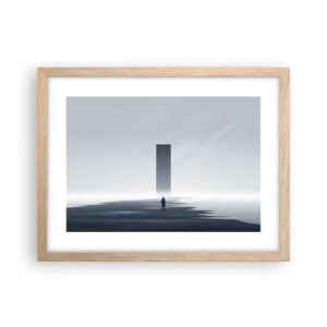 Affiche dans un chêne clair - Poster - Opportunité ou menace ? - 40x30 cm