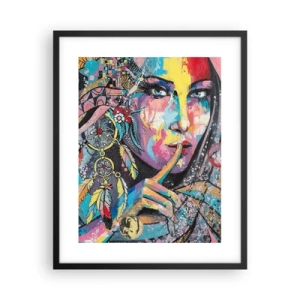 Affiche dans un cadre noir - Poster - Taisez-vous jusqu'à ce que vous compreniez - 40x50 cm