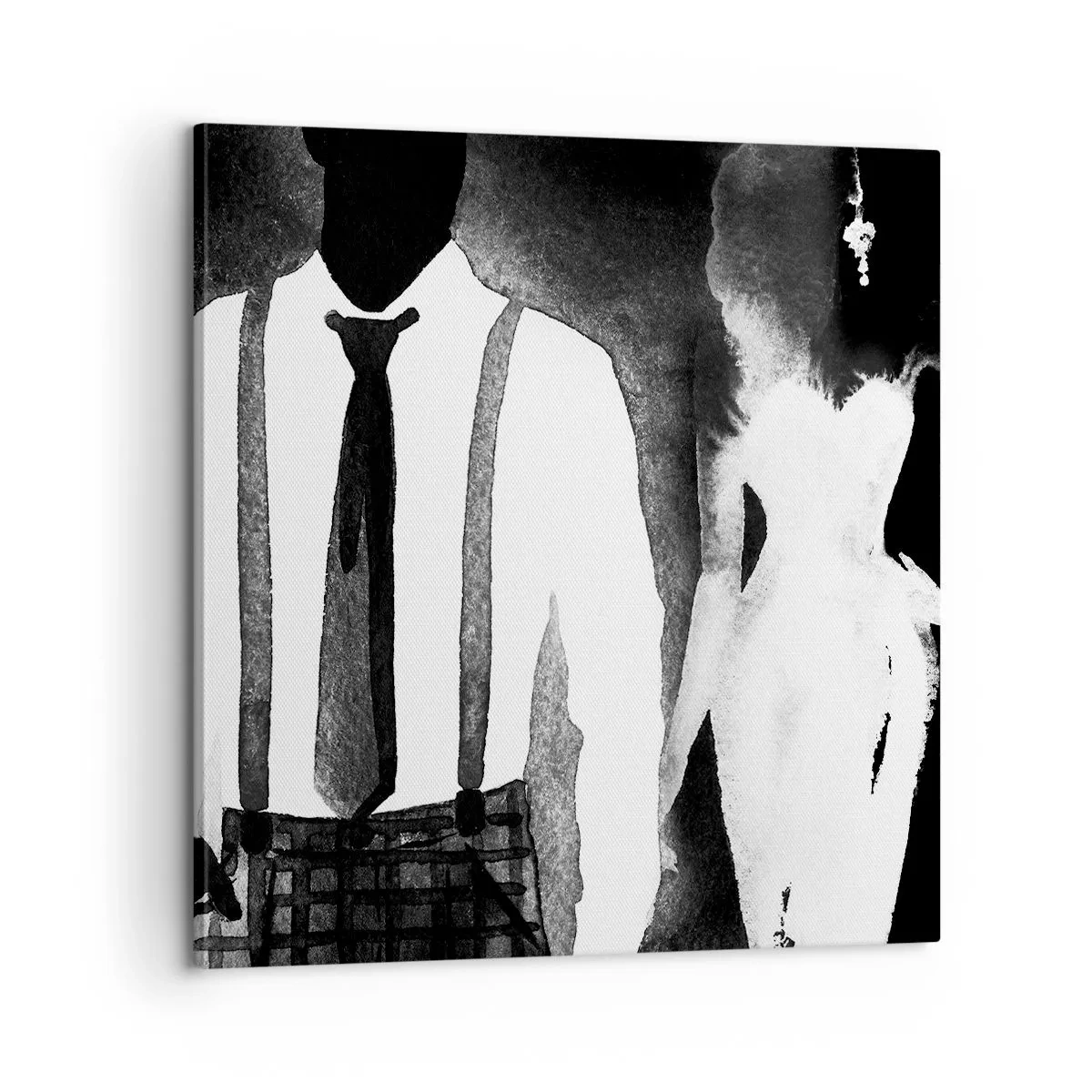 Impression sur toile - Image sur toile - Ambiance noire - 60x60 cm