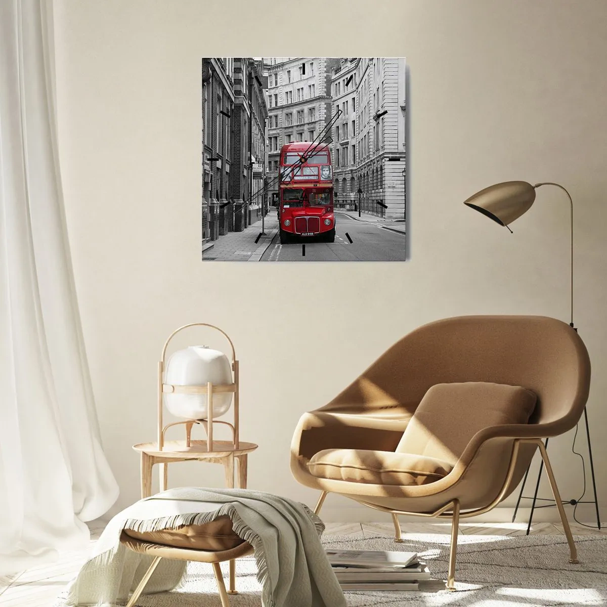 Horloge murale - Pendule murale - La vie de tous les jours ne doit pas être grise - 30x30 cm