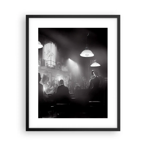 Affiche dans un cadre noir - Poster - Dans une ambiance jazz - 40x50 cm